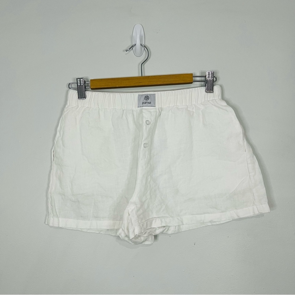 Parke 100% linen shorts
